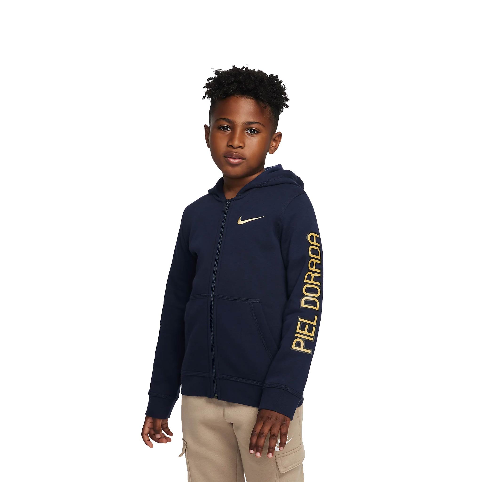 Sudadera Nike Pumas UNAM NIÑO - (SANGRE AZUL / PIEL DORADA)