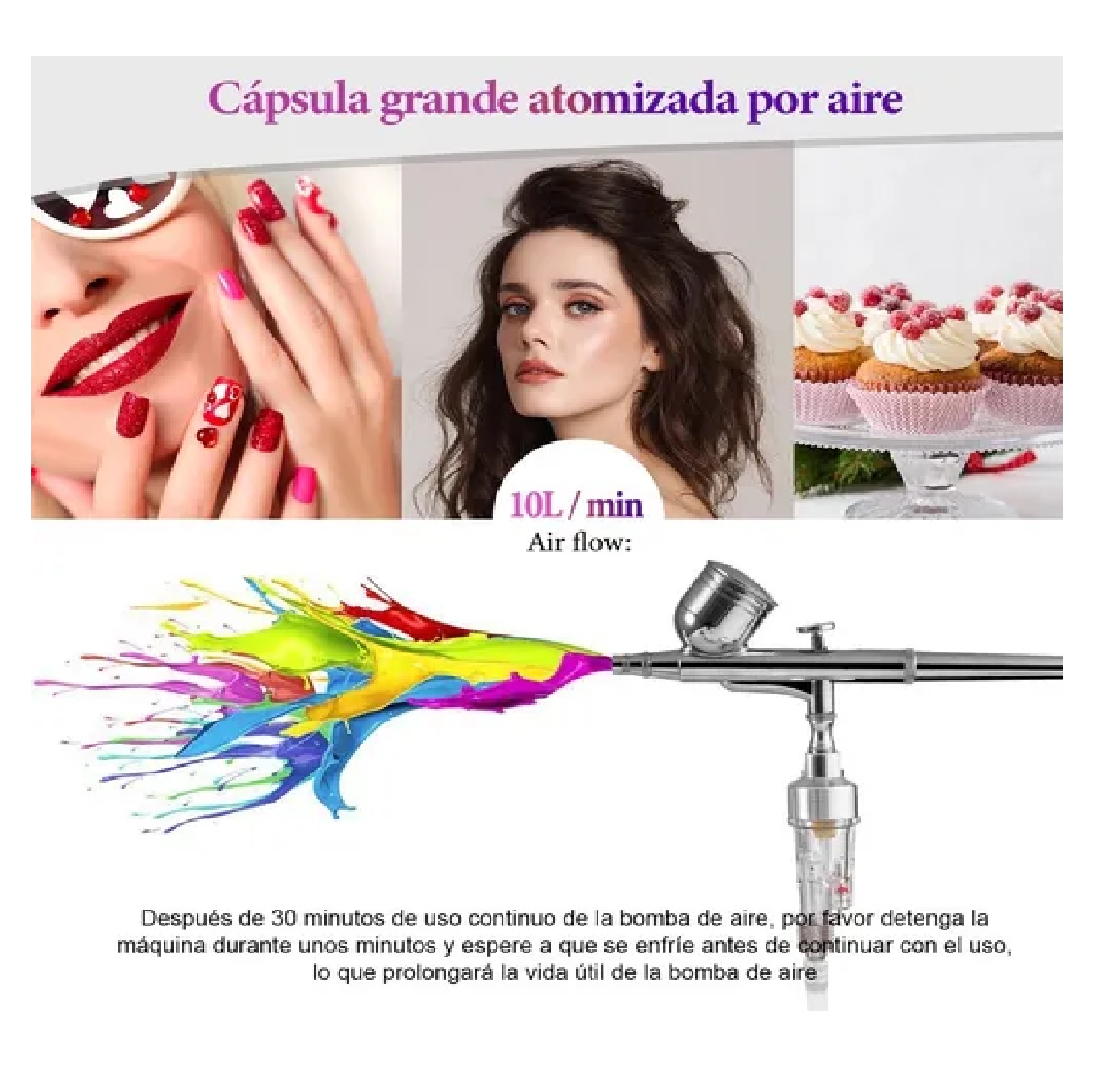 Kit Aerógrafo Profesional Multiuso De Doble Acción Mini