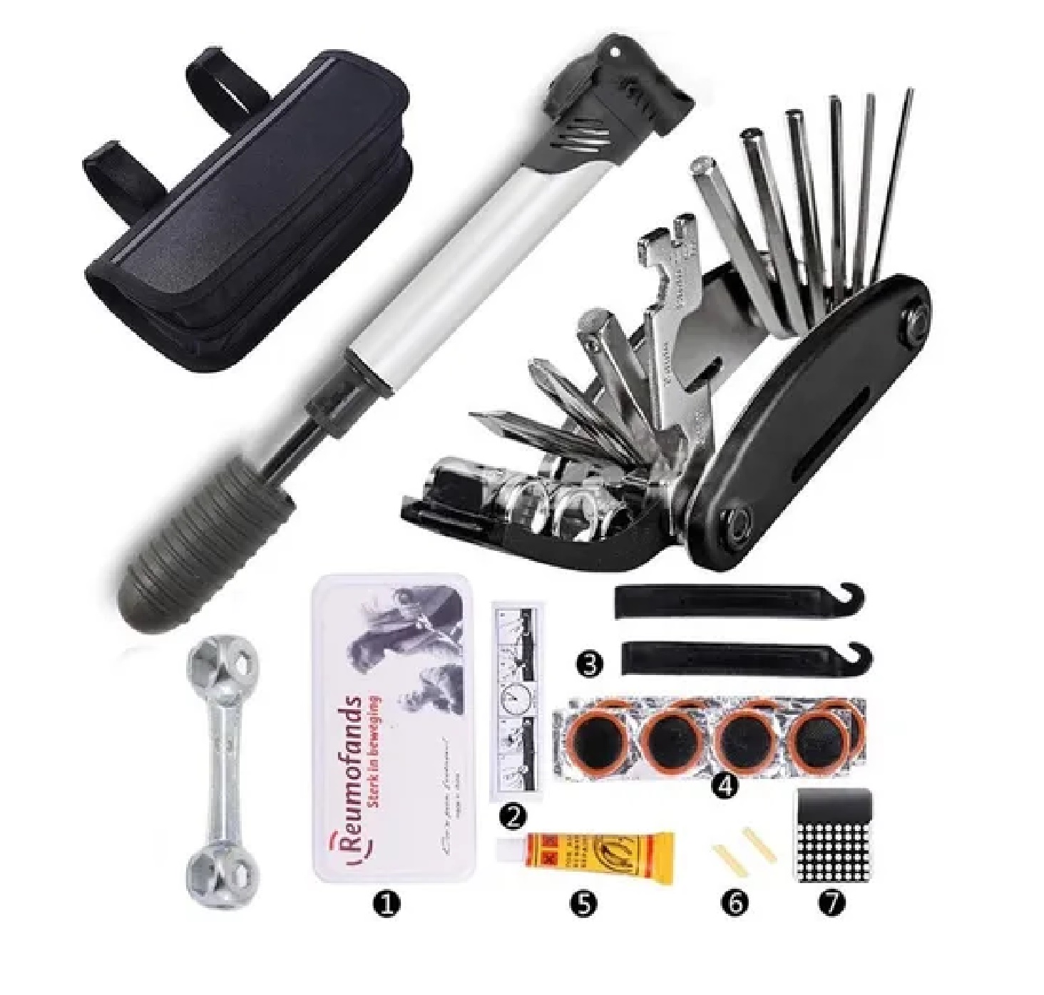 Kit De Herramientas Bicicleta Multiuso c/Accesorios