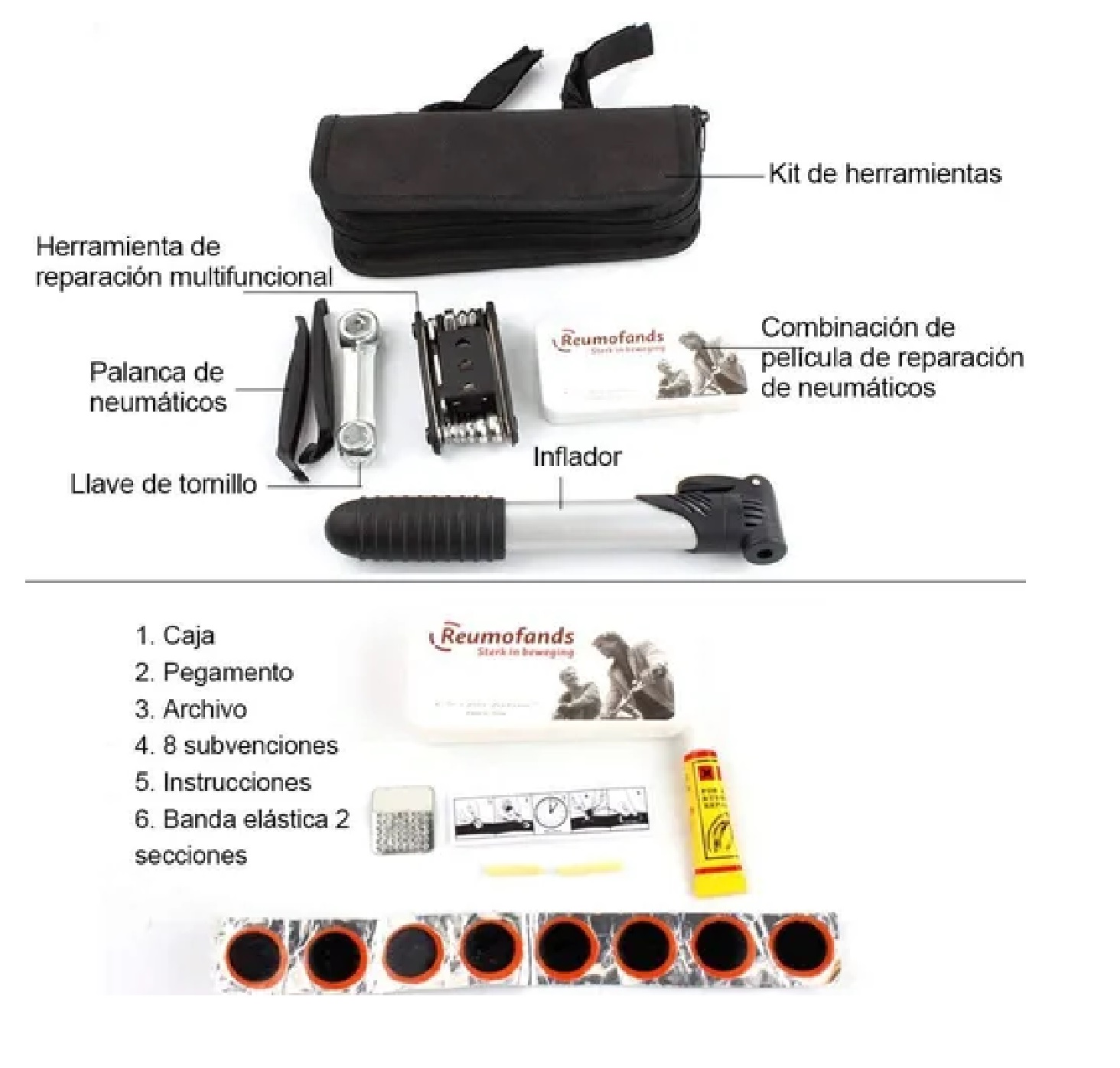 Kit De Herramientas Bicicleta Multiuso c/Accesorios