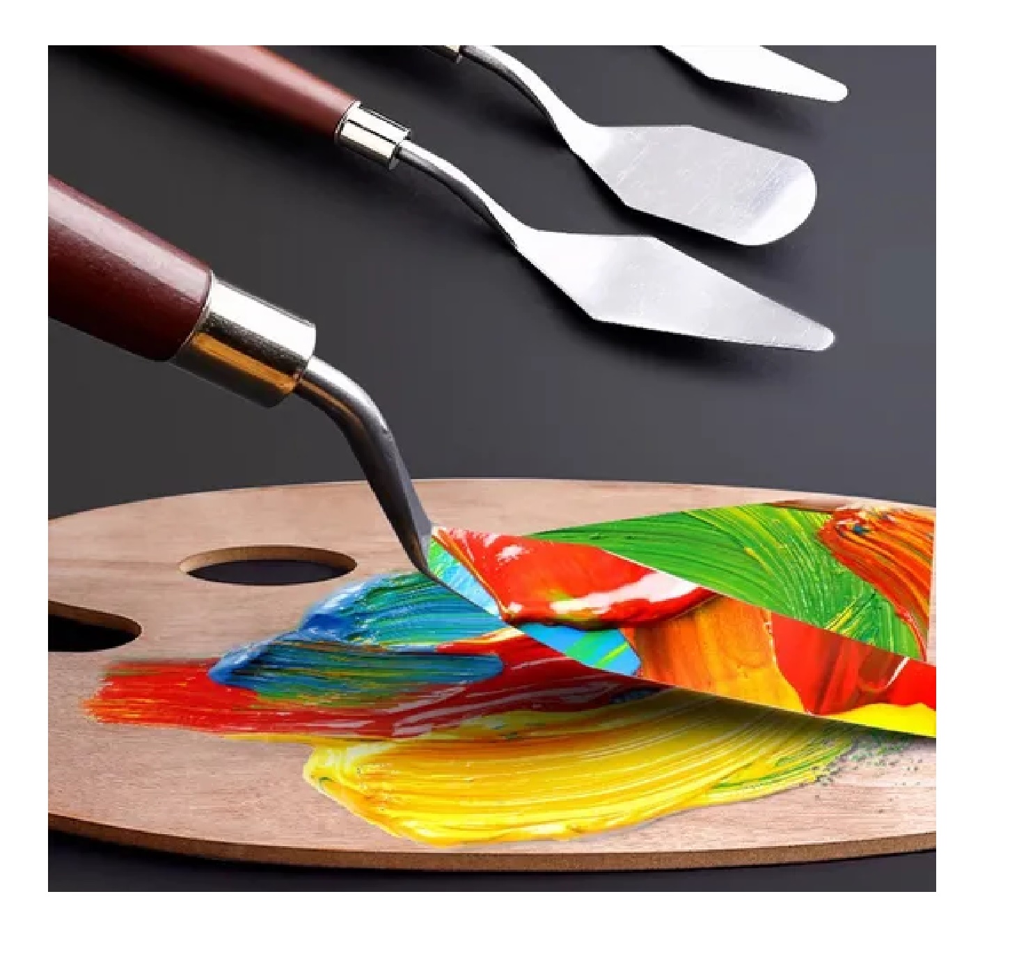 Set Espatulas Pintar Oleo Arte Escultura Pintura Artista