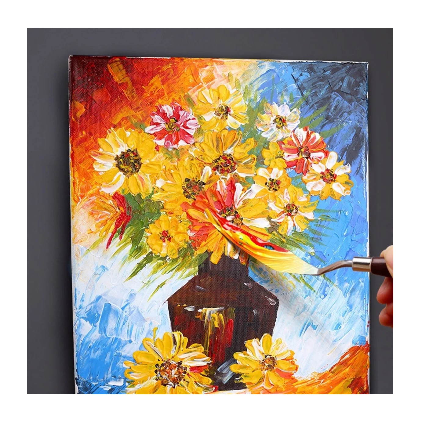 Set Espatulas Pintar Oleo Arte Escultura Pintura Artista