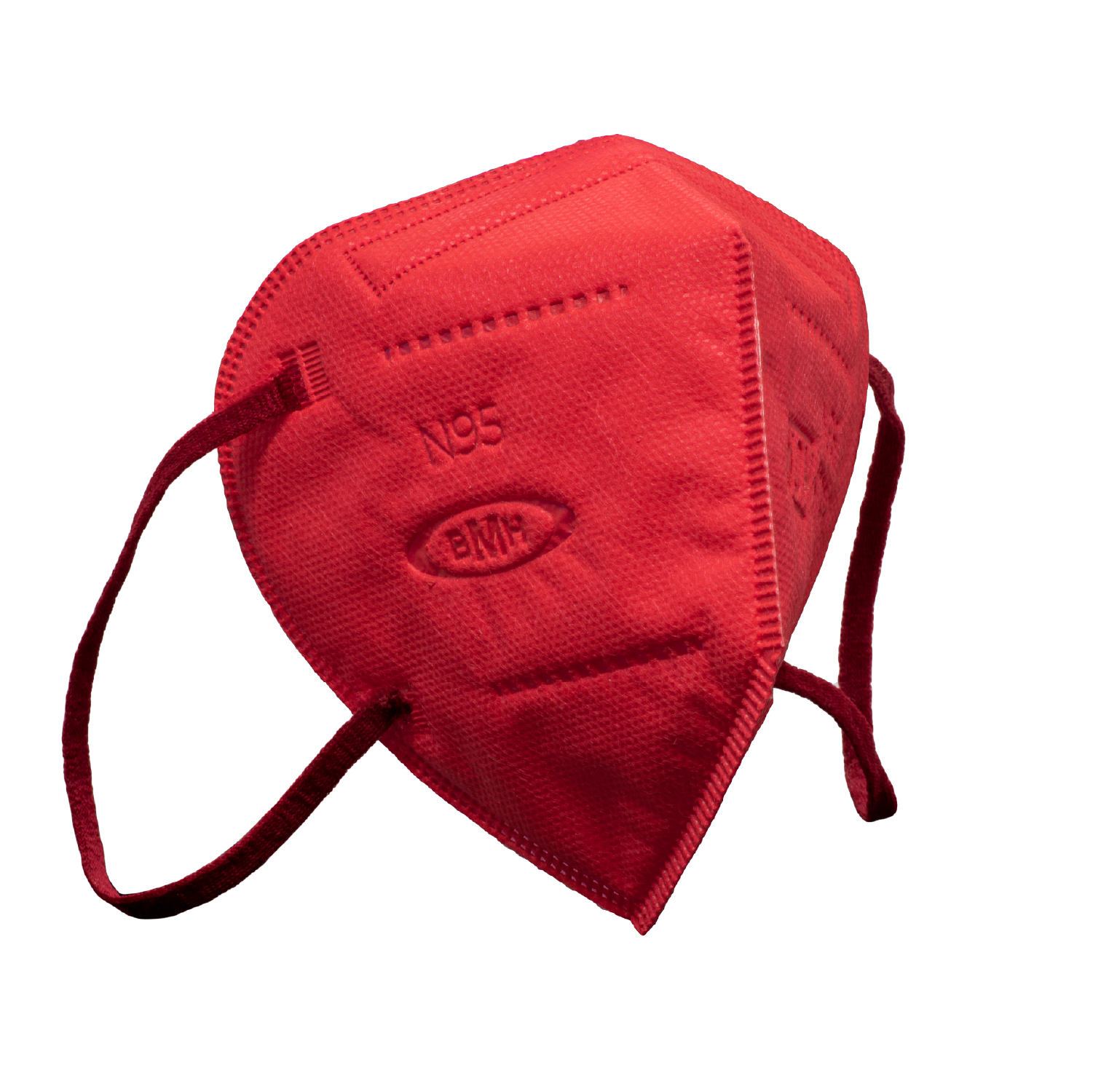 Cubrebocas KN95 / N95 Grado Médico Certificado 5 Capas de Protección Color Rojo 100 Pz