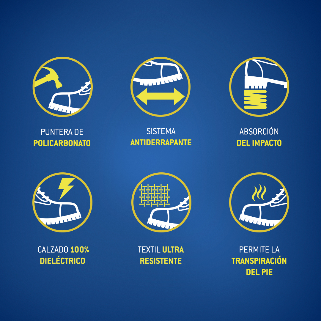 Zapato de Seguridad Ten-Pac Choclo INDESTRUCTIBLE Negro