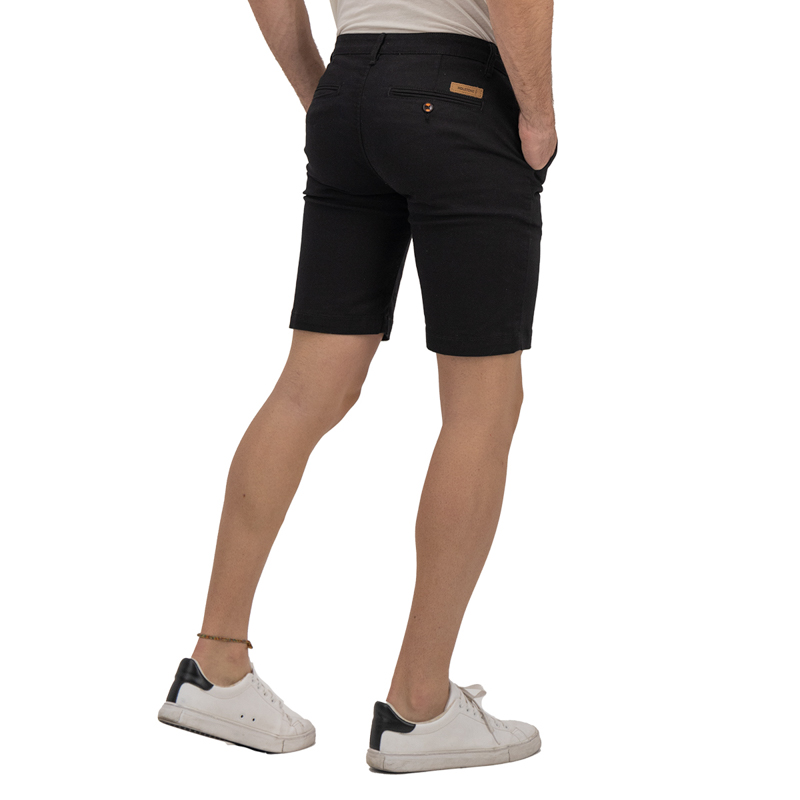 Bermuda de Gabardina Premium - Negro Holstone Hombre