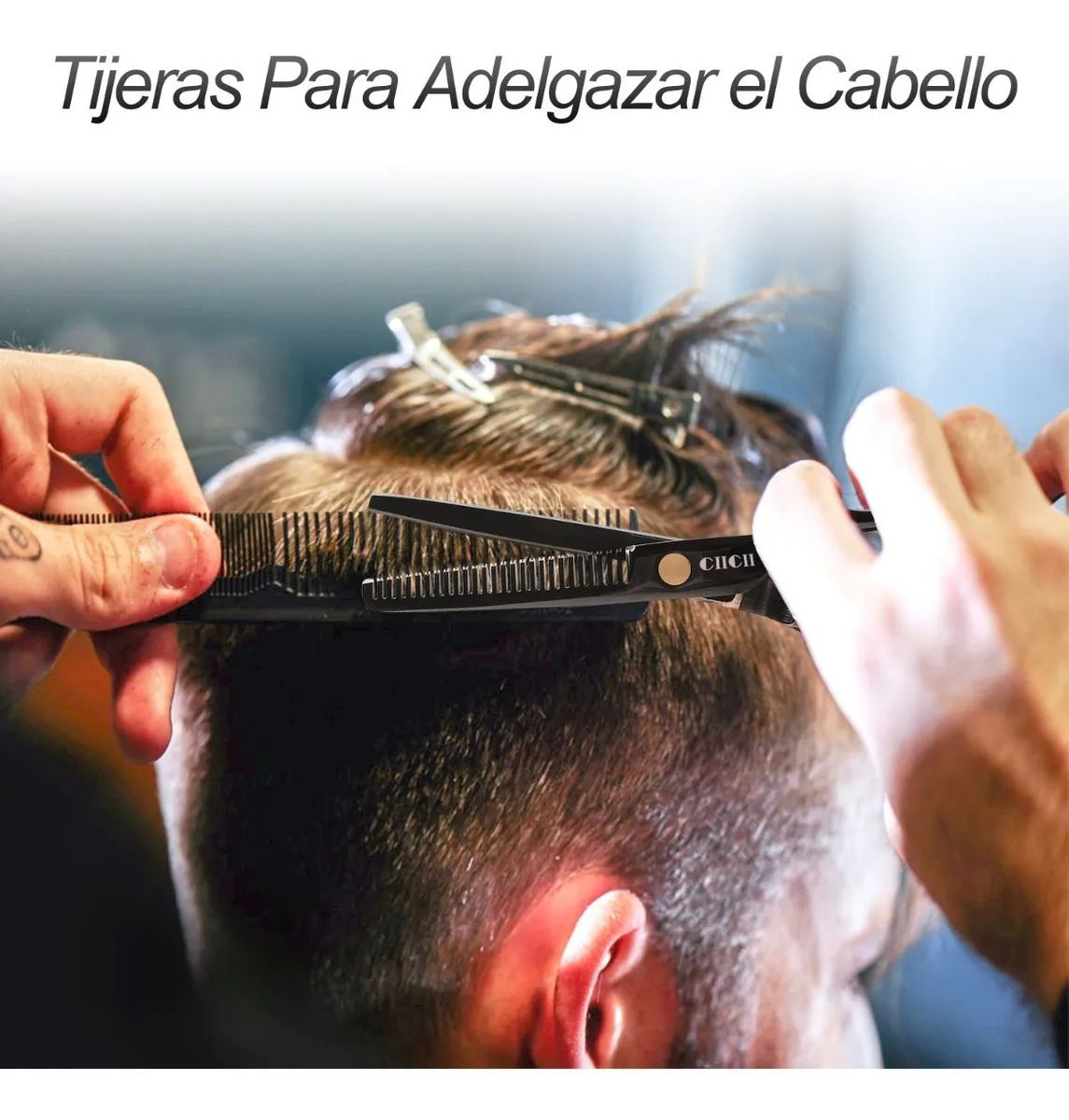 Tijeras de Barbero Kit Cortadoras De Cabello