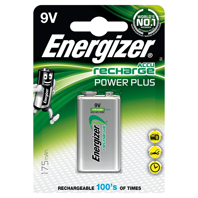 Bateria recargable energizer  Blister, 9V 