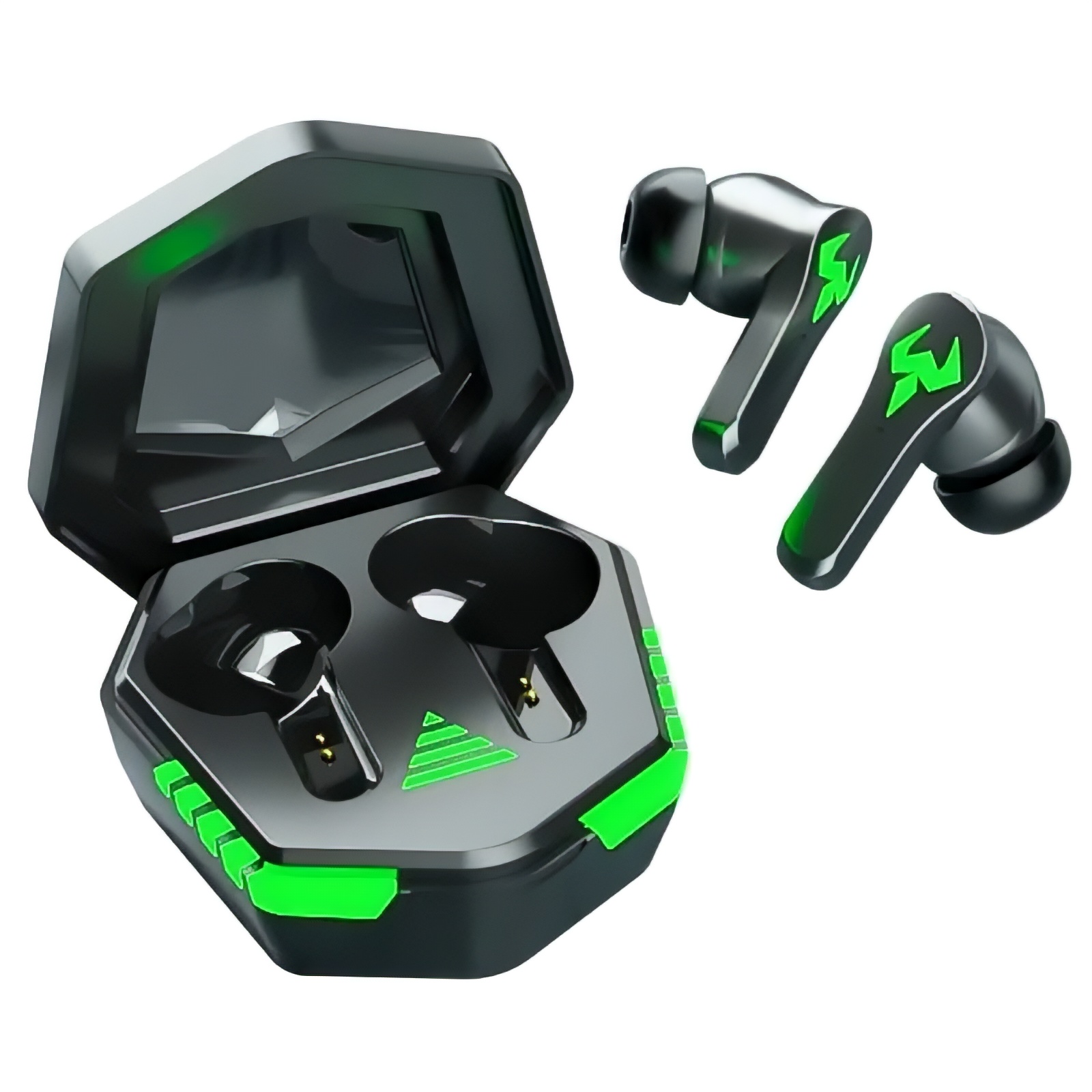 Occiam Audífonos Inalámbricos N35 Bluetooth Gamer Con Bajos Verdes