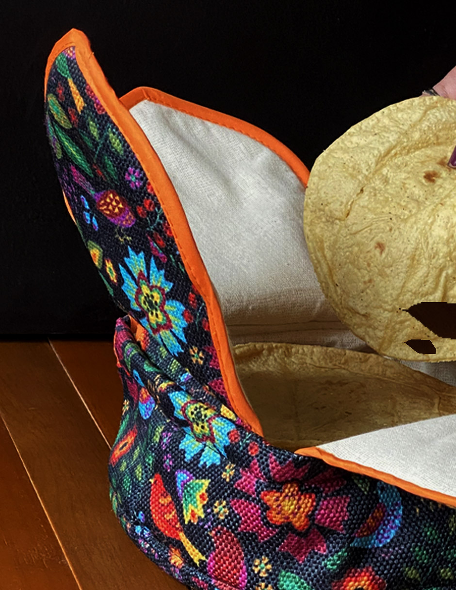 Tortillero Artesanal Microtérmico de Tela Multicolor