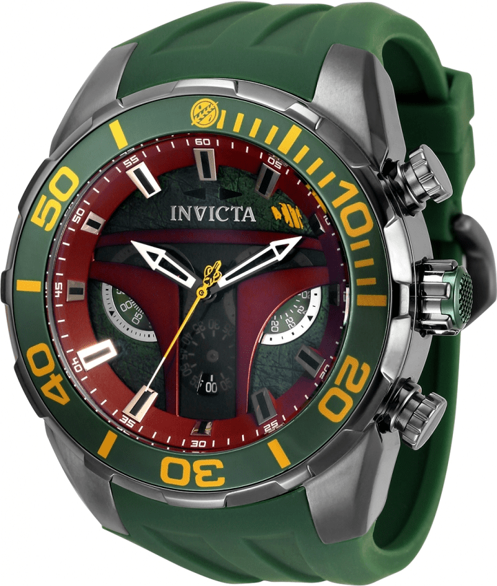 Invicta Star Wars Boba Fett Men's Watch - 50mm, Green (ZG-35051)