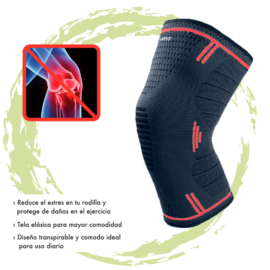 Rodillera Elastica De Compresion Correr Gym Maxfit HX904