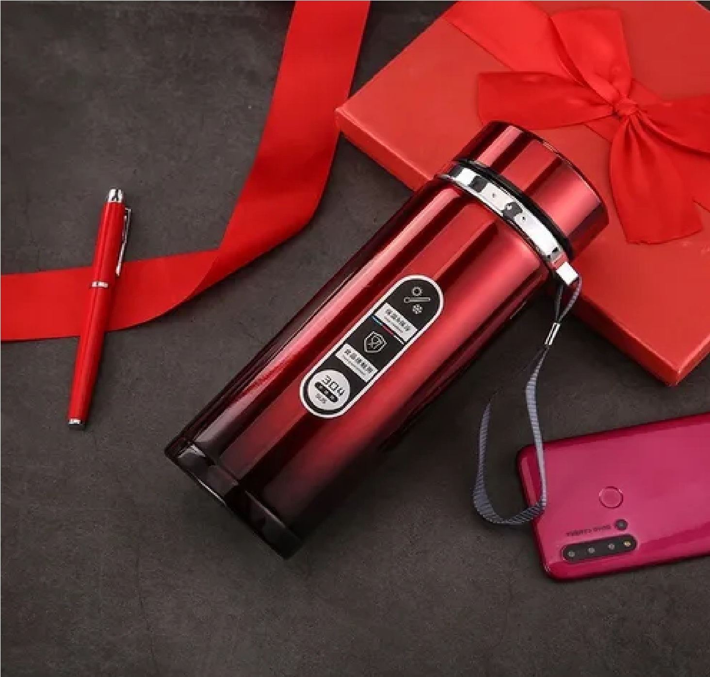 Termo De Premium Acero Inoxidable Para Café Y Té 800ml Plata