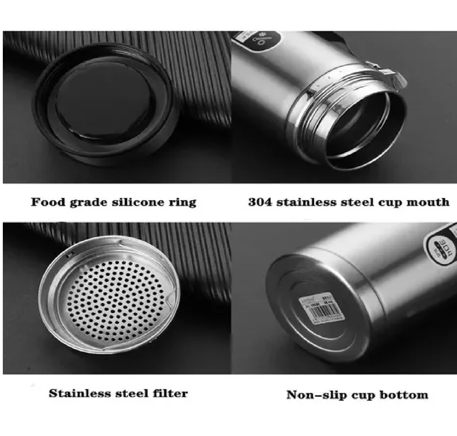 Termo De Premium Acero Inoxidable Para Café Y Té 800ml Plata