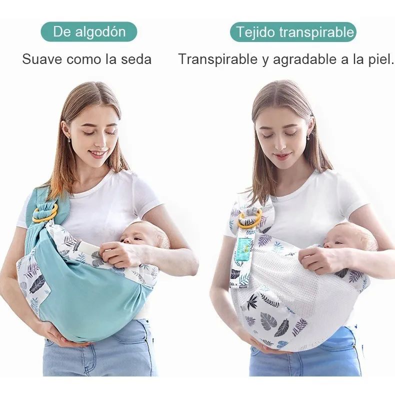 Mochila Portabebés Canguro Ergonómica Verde