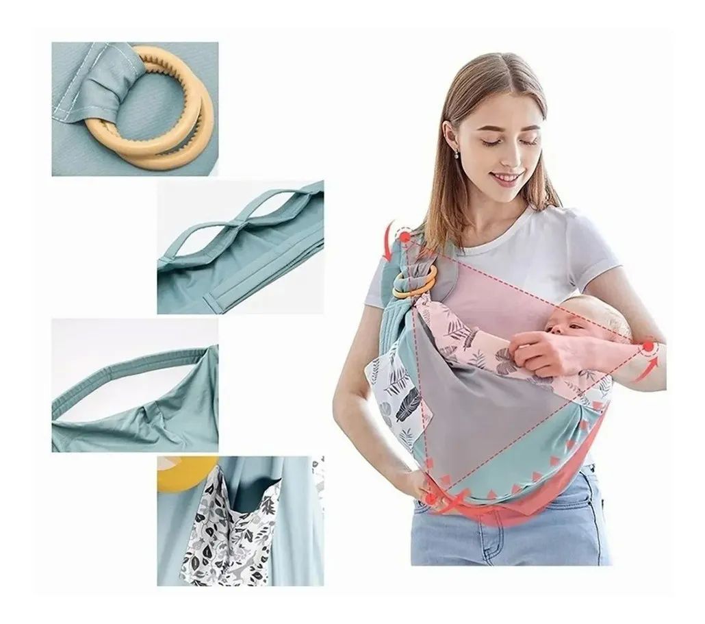 Mochila Portabebés Canguro Ergonómica Verde