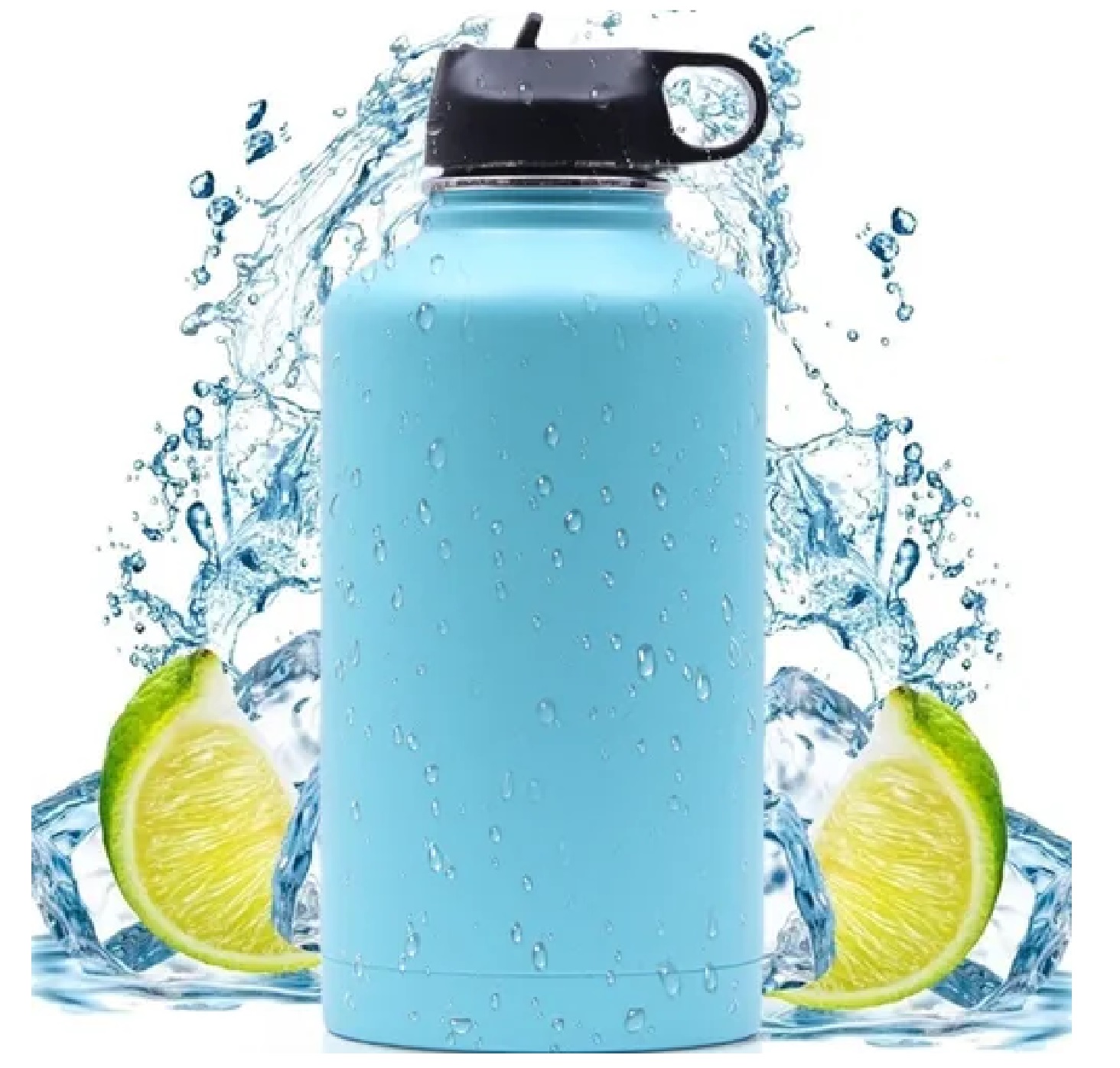 Termo Acero Inoxidable 2l Para Camping Accesorios De Cocina Azul Claro