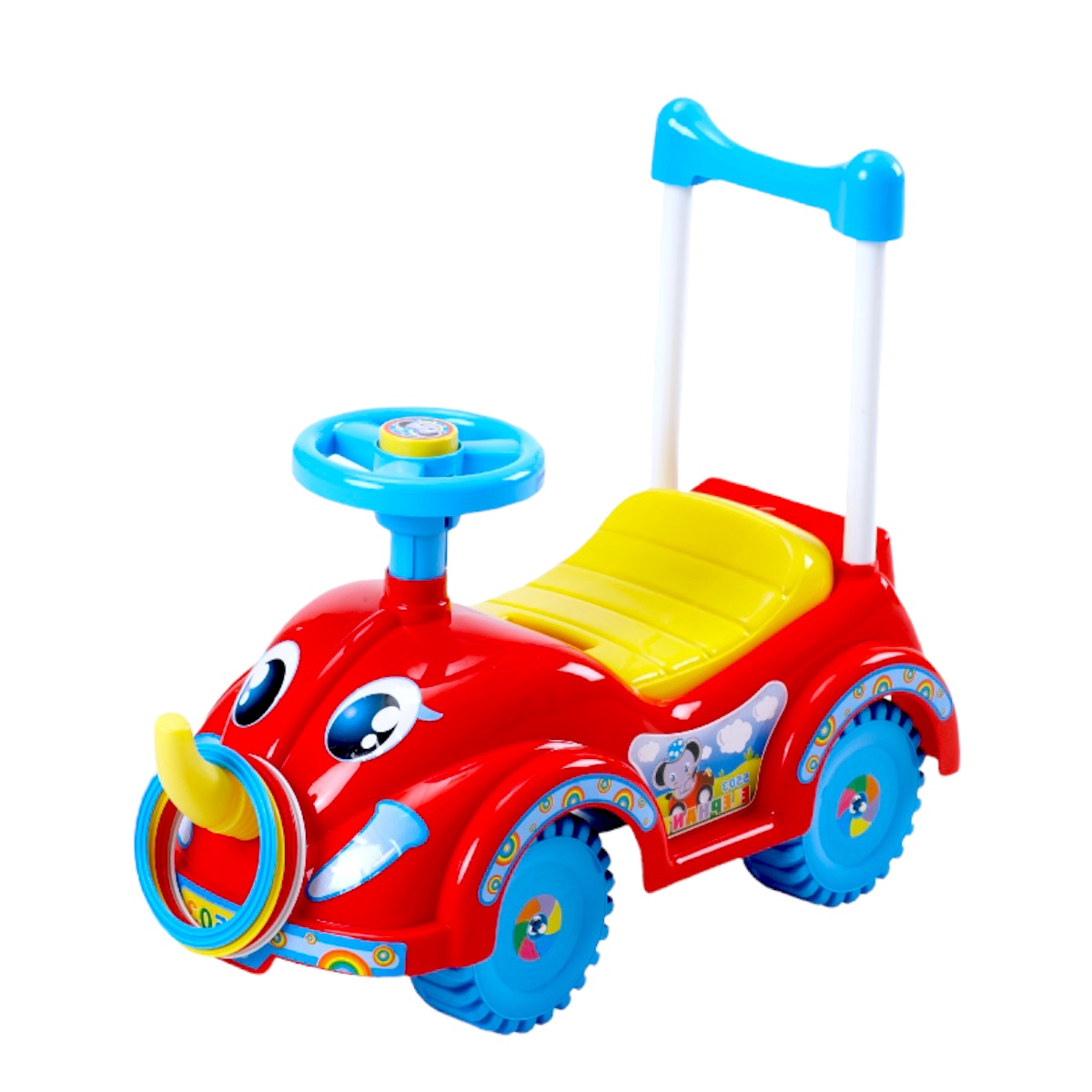 Carrito Montable Para Niños De Elefante Con Sonido