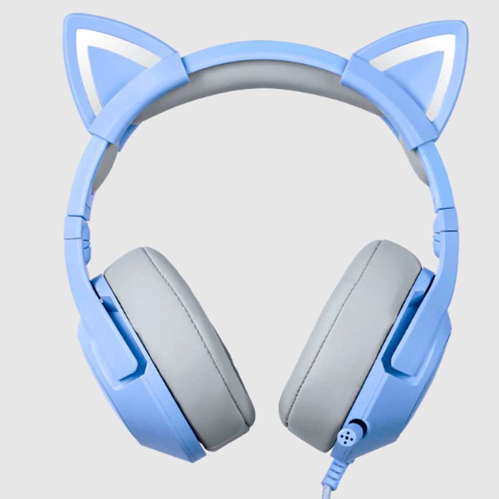 Audifonos gamer con microfono y luz led Onikuma K9 azul 3.5