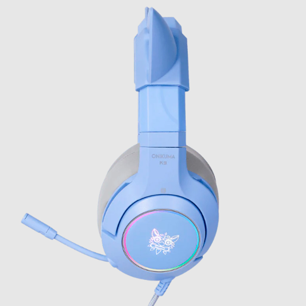Audifonos gamer con microfono y luz led Onikuma K9 azul 3.5