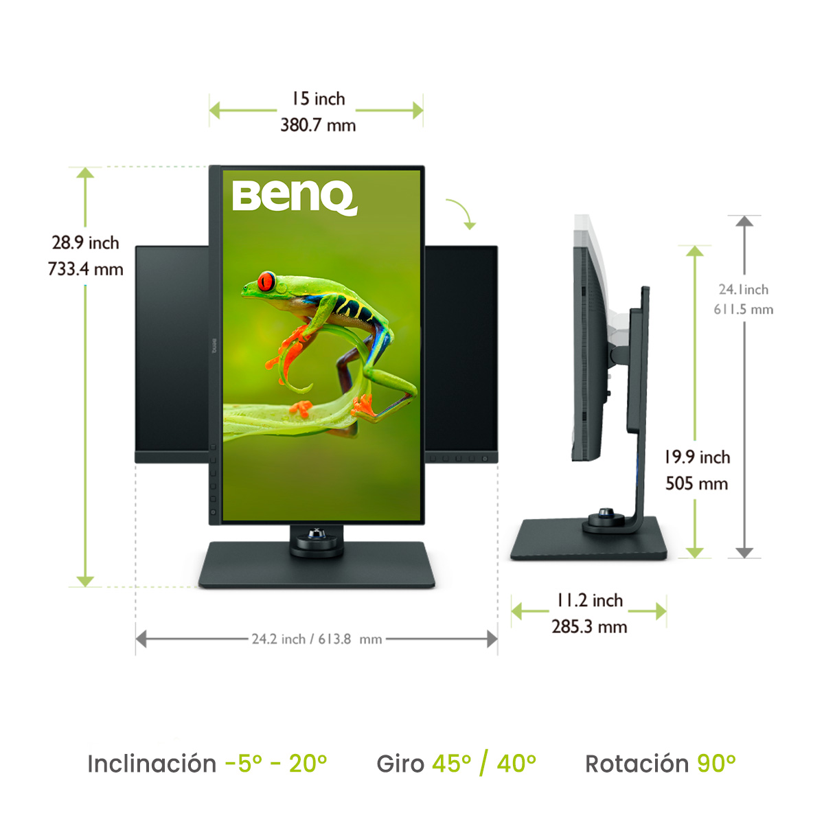 Monitor para Fotografía 2K 27 pulgadas BenQ SW270C IPS 99% AdobeRGB