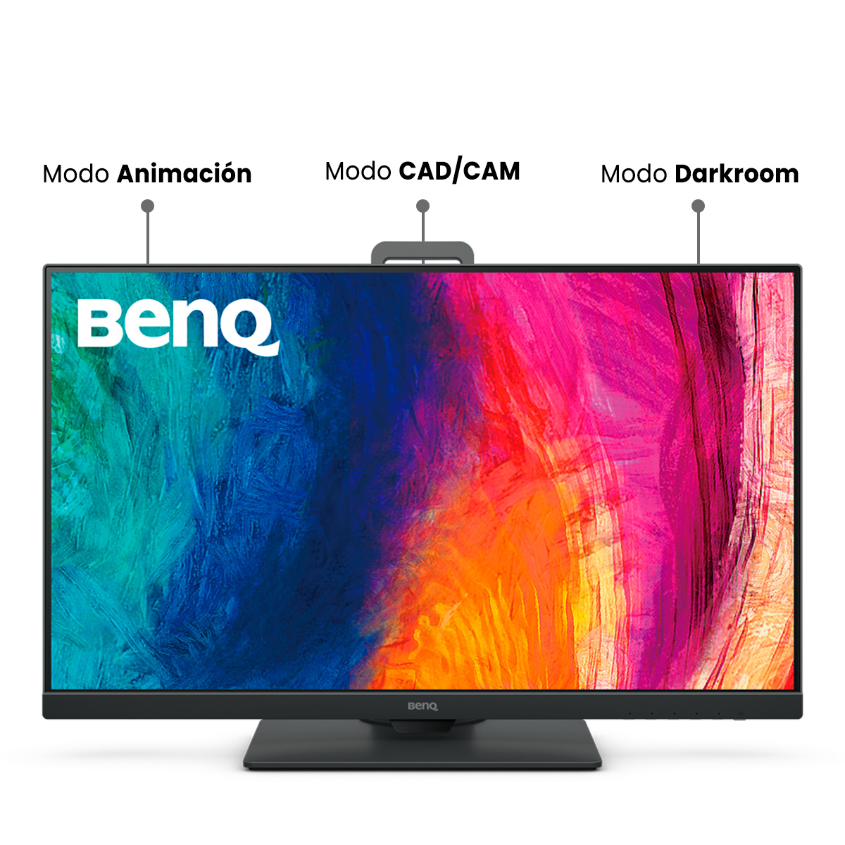 Monitor de Diseño BenQ 27 pulgadas 2K AQ Color (PD2705Q), Compatible con Mac,2560p LED, IPS, 100% Rec. 709, 100% sRGB, 10 bit, CAD/CAM, Animación, Modo cuarto obscuro, Modo doble vista, Low Blue Light, Anti reflejante, Flicker-free, AMA, Brightness Intelligence, altura/inclinación ajustable, HDMI, DP