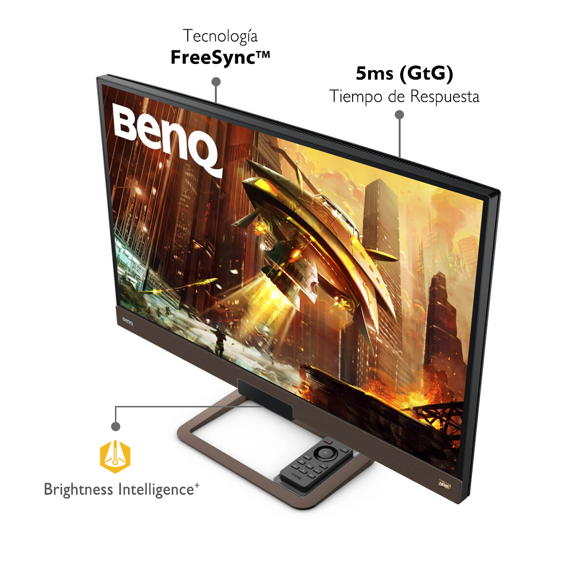 Monitor Gamer 144hz 27 pulgadas BenQ EX2780Q 2K QHD HDRi FreeSync