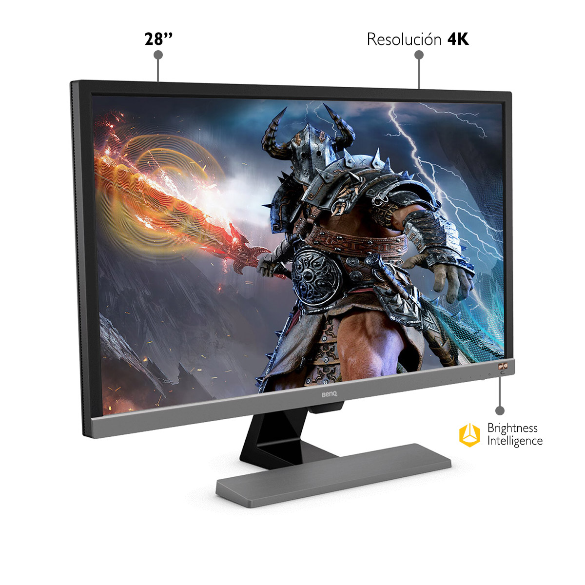 Monitor Gamer 1ms 28 pulgadas BenQ EL2870U 4K HDR FreeSync