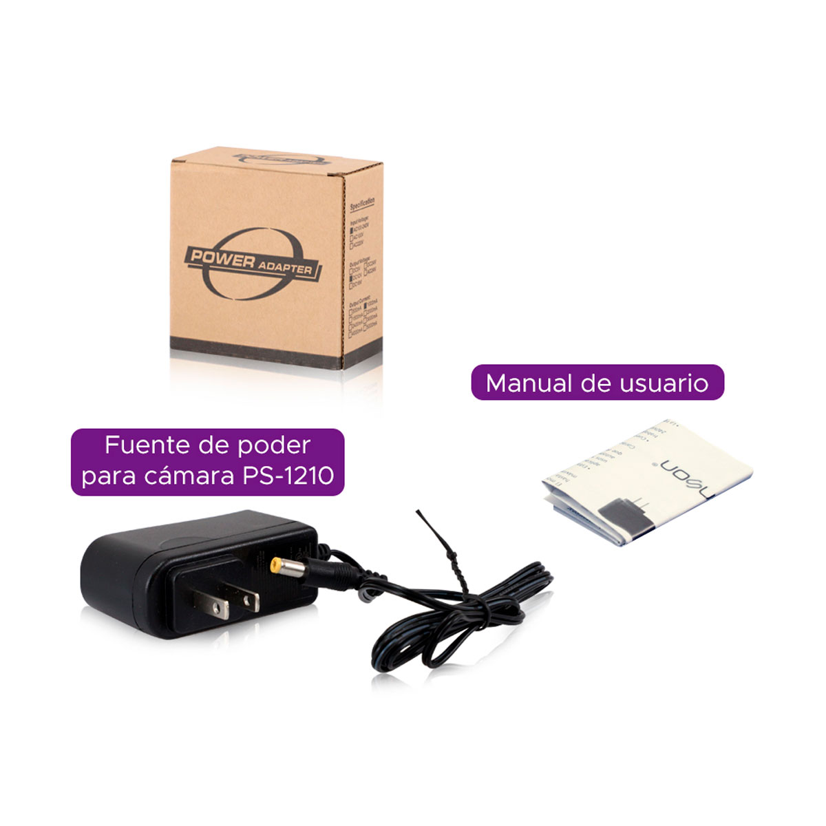 Fuente De Poder 12v 1amp Para Cámara Cctv Cert Ul Ps-1210 Enson