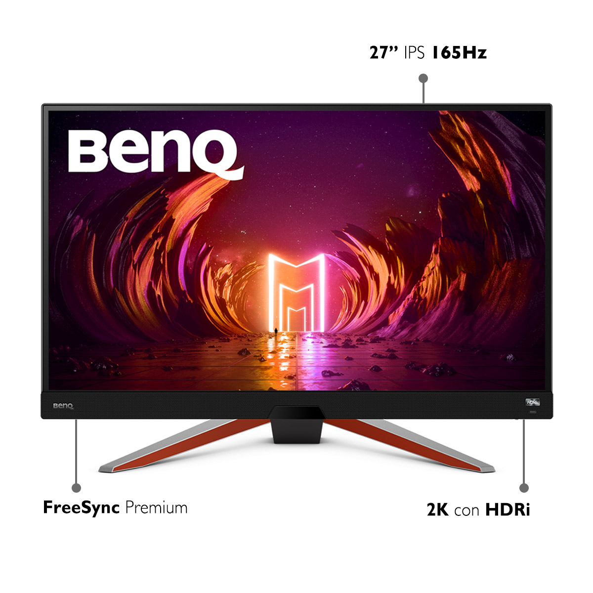 Monitor Gamer 165hz 27 pulgadas Mobiuz EX2710Q QHD HDRi FreeSync