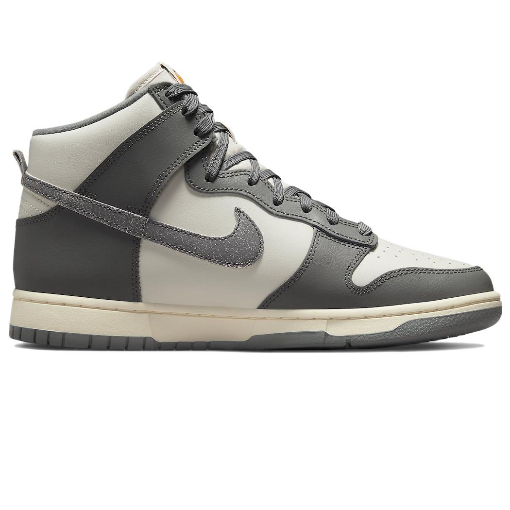 Tenis Nike Dunk Hi Retro Se VNTG Gris Casual Talla #25 Mujer