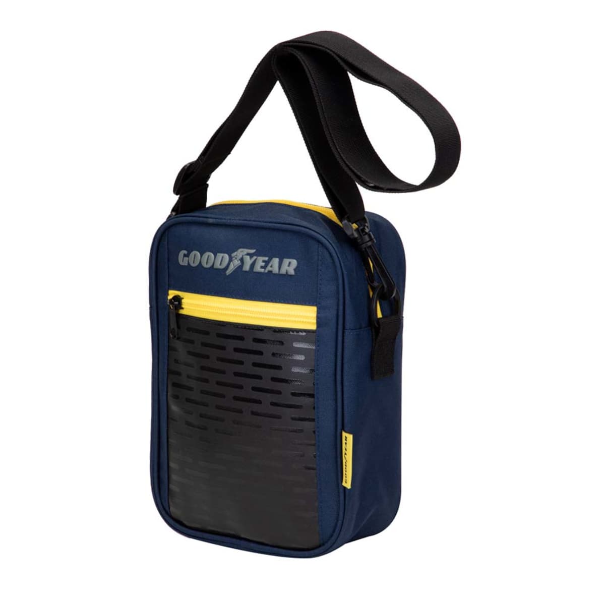 Mochila maleta Messenger Goodyear para hombre, color azul con negro, mod. 1016154