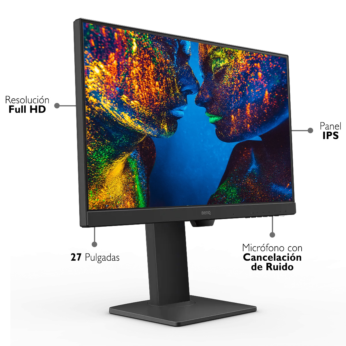 Monitor BenQ LED GW2785TC Para programación, Modo codificación Panel IPS, Brightness Intelligence, Anti-glare, Flicker-free, 27 pulgadas 1080p Eye-Care 1920x1080