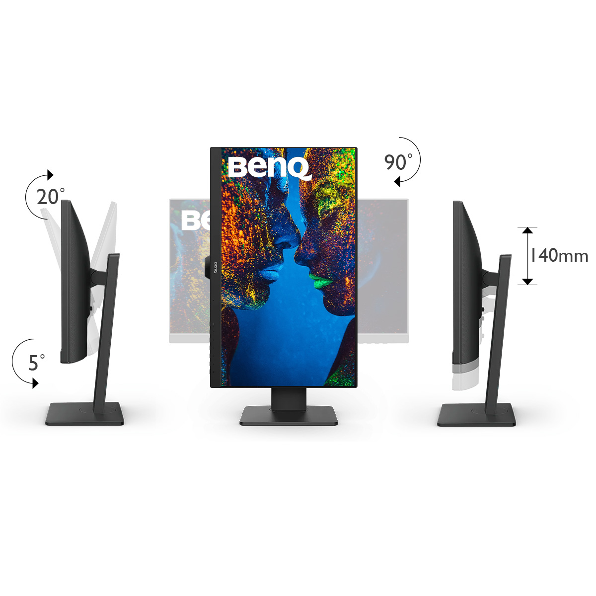 Monitor BenQ LED GW2785TC Para programación, Modo codificación Panel IPS, Brightness Intelligence, Anti-glare, Flicker-free, 27 pulgadas 1080p Eye-Care 1920x1080