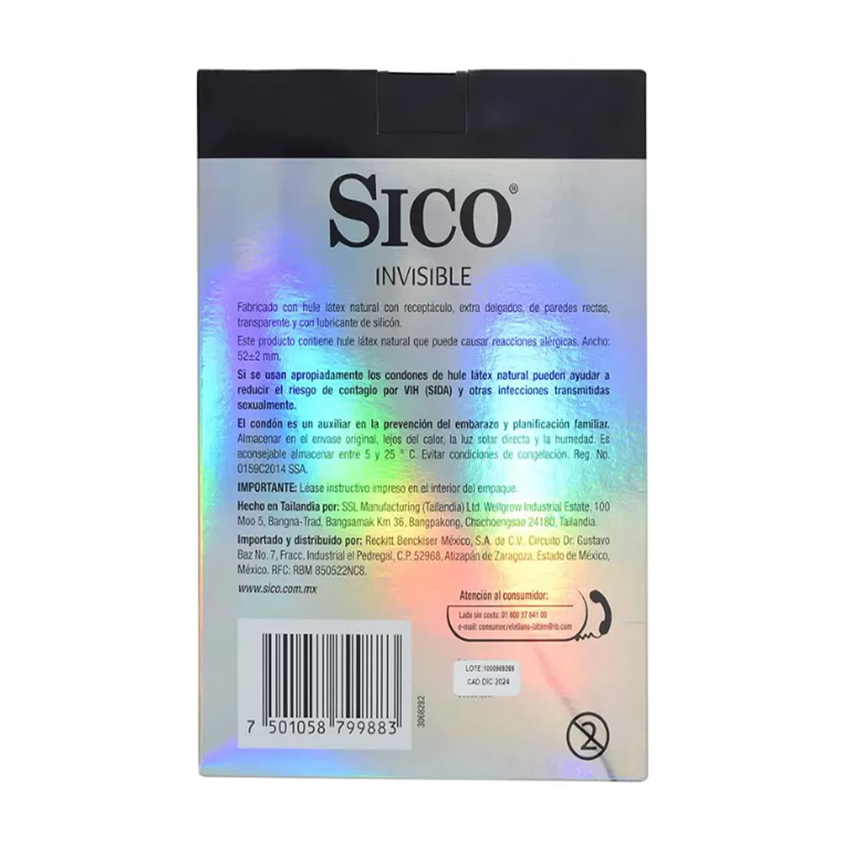 Sico Ultra Sense Invisible con 55 Condones