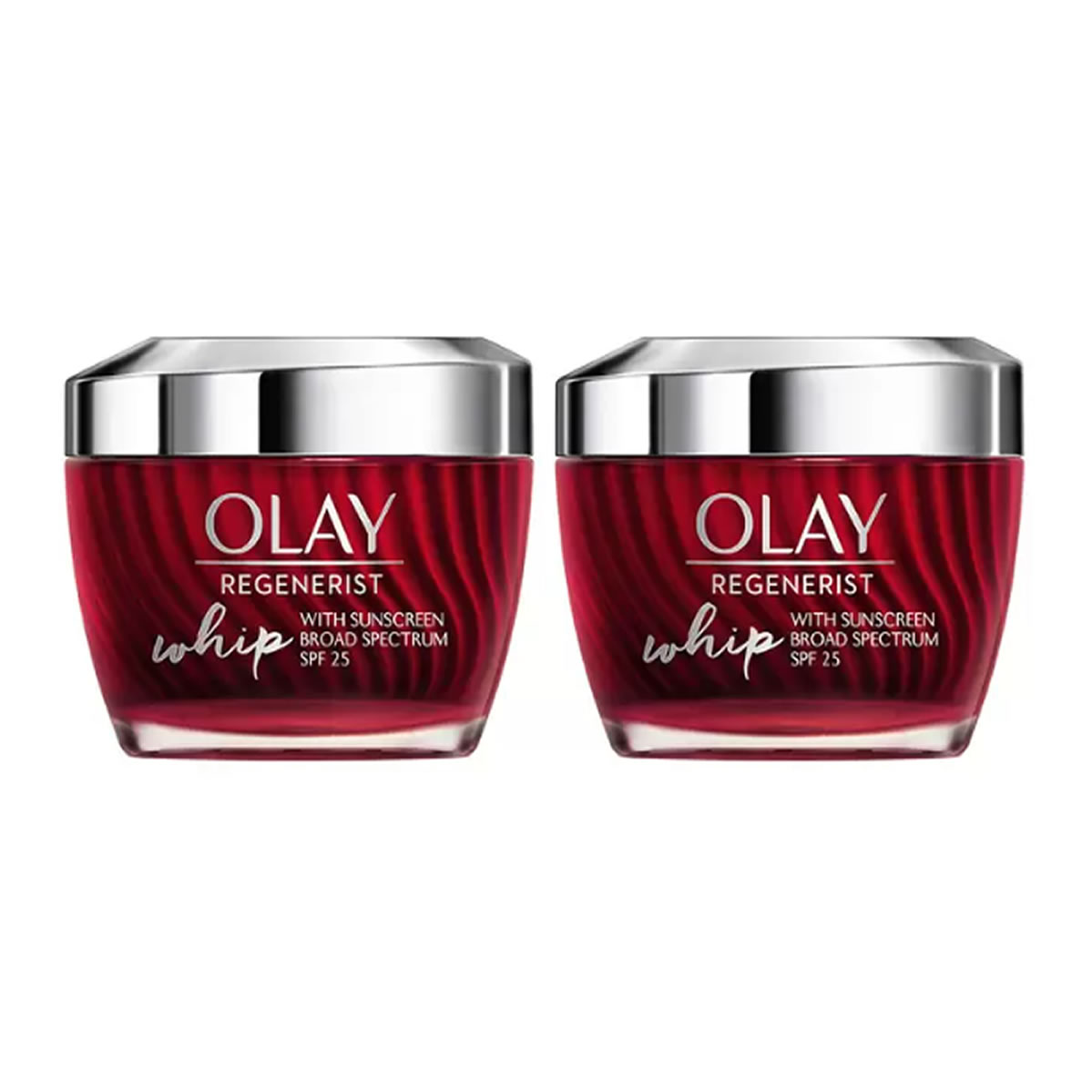 Crema Hidratante Facial Olay Regenerist Whip 2 pz de 48g c/u