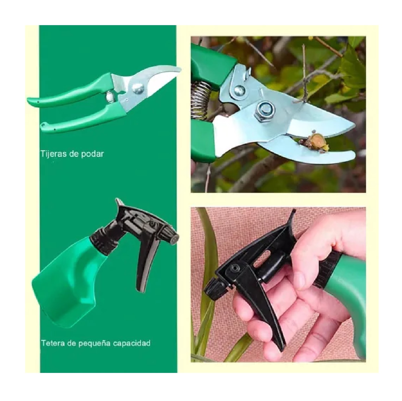 Juego Herramientas De Jardinería Acero Inoxidable Estuche