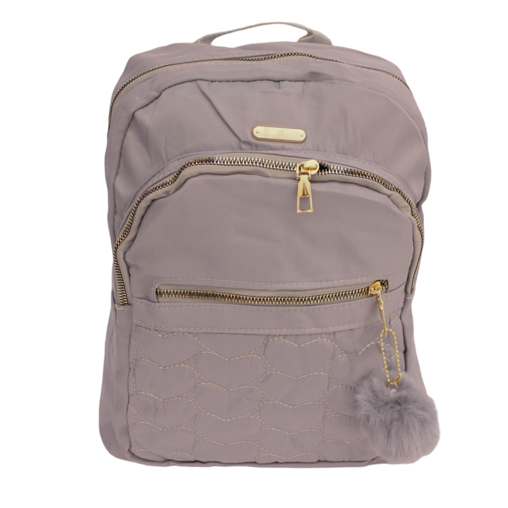 Mochila Escolar P/dama Niña Primaria Secundaria Moda Casual Color Gris