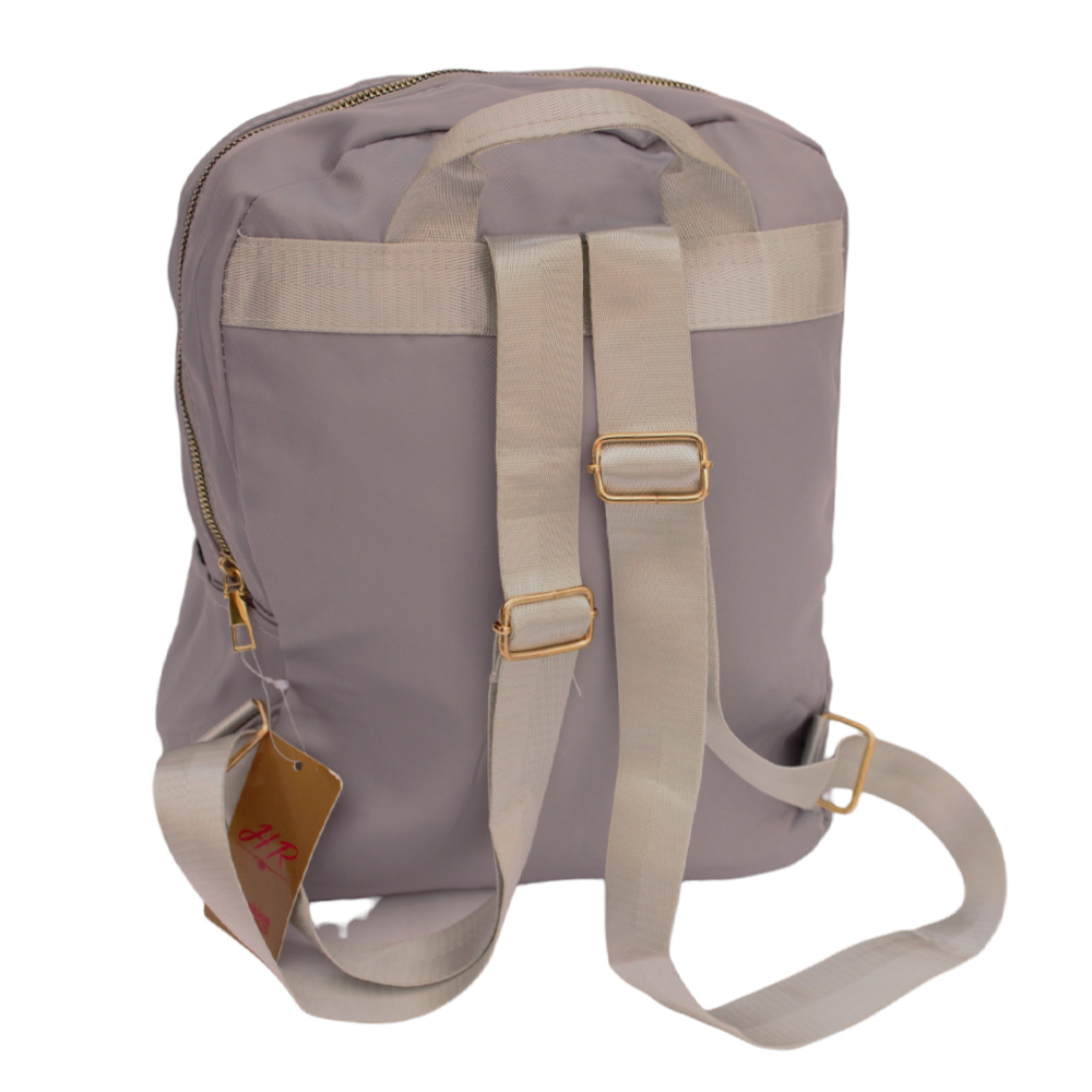 Mochila Escolar P/dama Niña Primaria Secundaria Moda Casual Color Gris