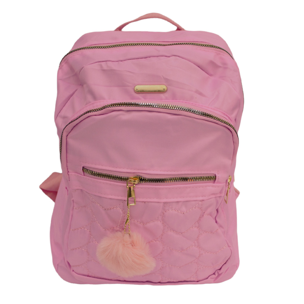 Mochila Escolar P/dama Niña Primaria Secundaria Moda Casual Color Rosa Claro