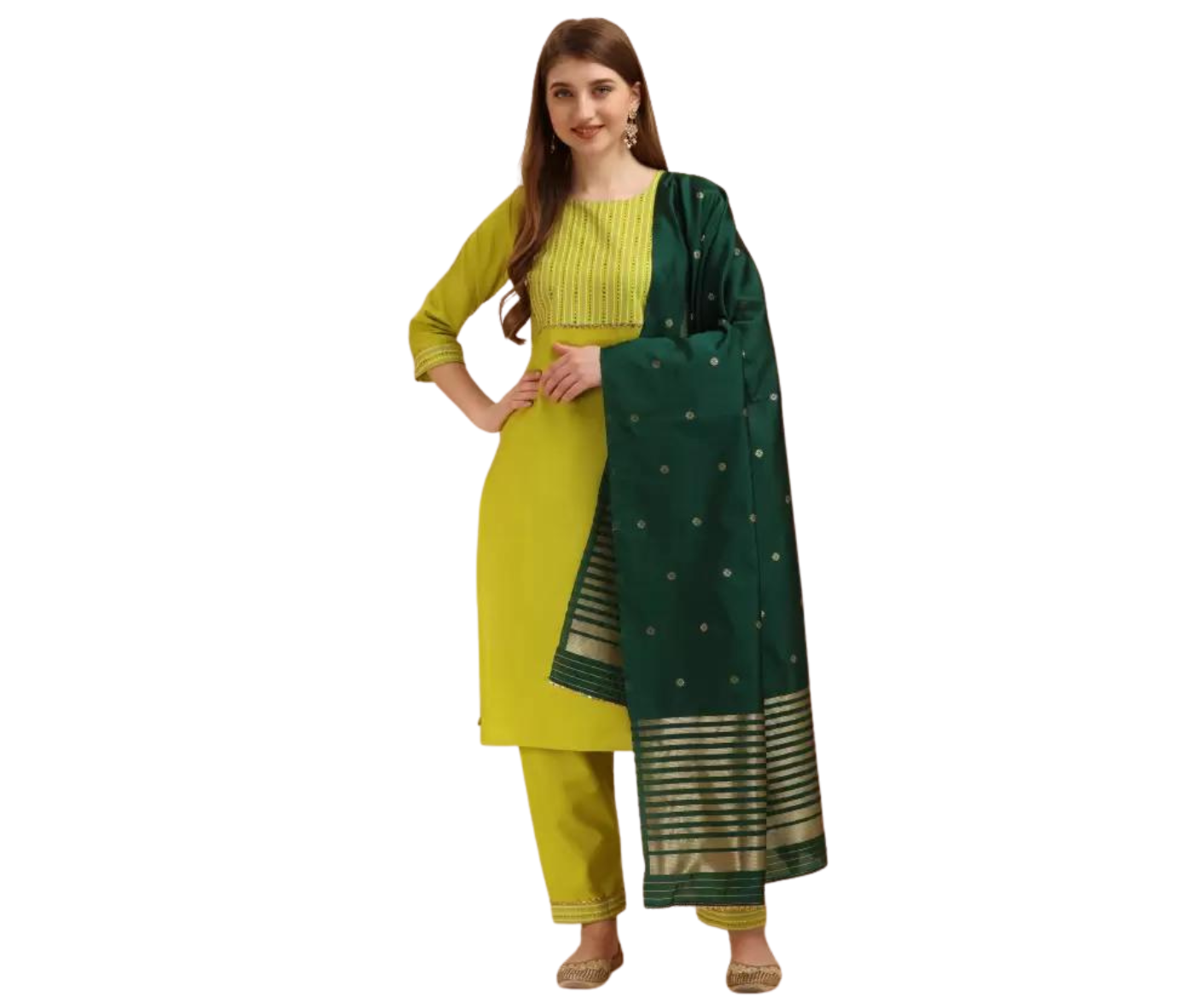 Conjunto/Traje de 3 Piezas Ropa de India para dama - India Tienda