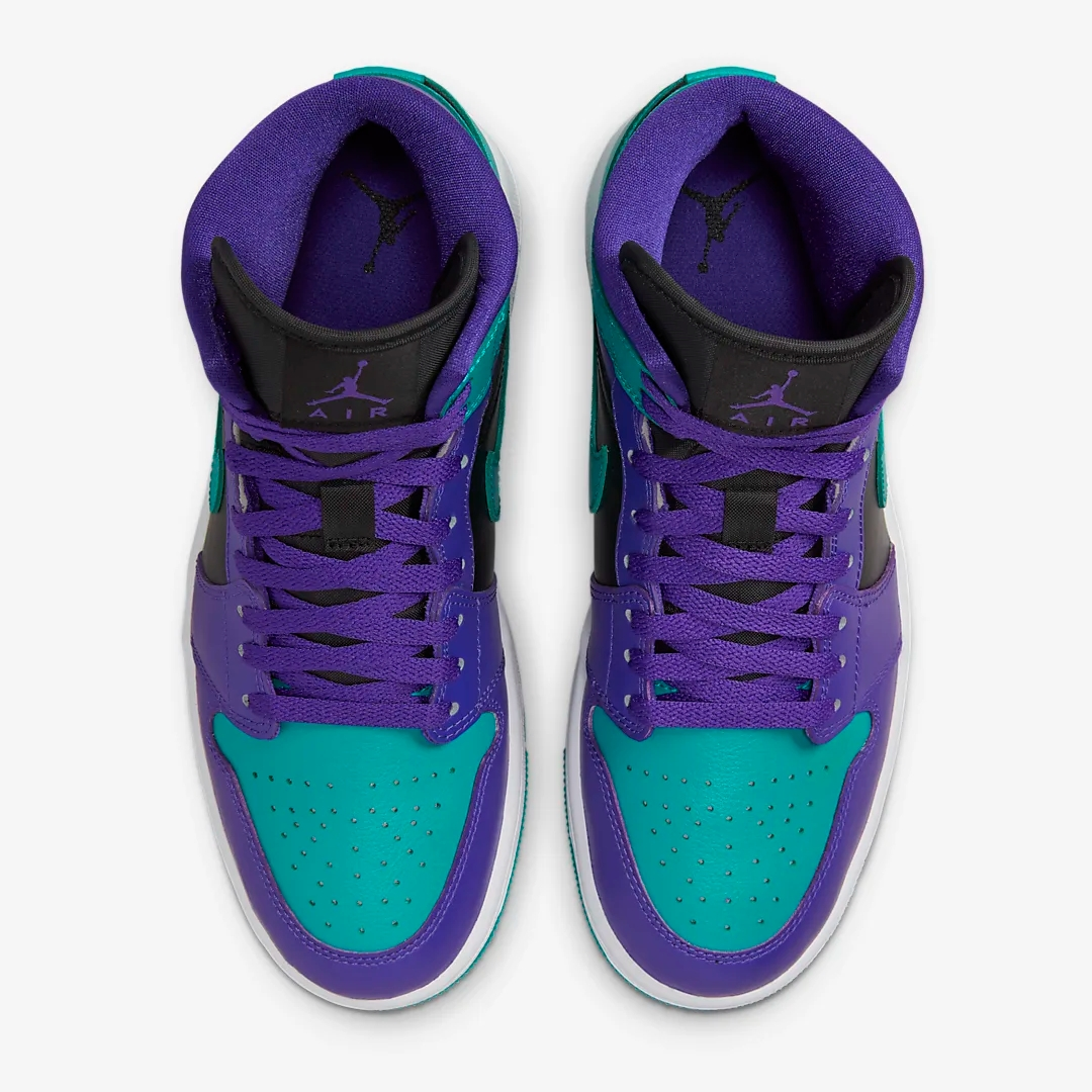 AIR JODAN 1 MID Dark Concord New esmerald- black Talla 24 cm