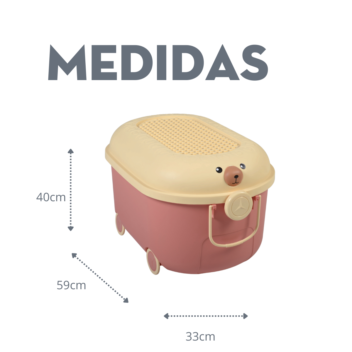 Caja De Almacenamiento Para Guardar Juguetes/Ropa Para Niños Ideal Para Espacios Pequeños