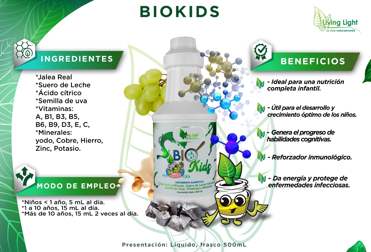 Para el Crecimiento de los Niños, Nutrición Completa - Bio Kids