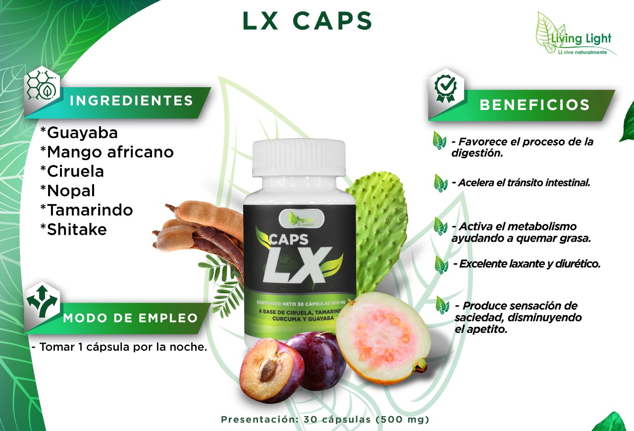 Elimina Masa Grasa, Laxante, Te Hace Bajar de Peso Rapidamente - Lx Caps. 