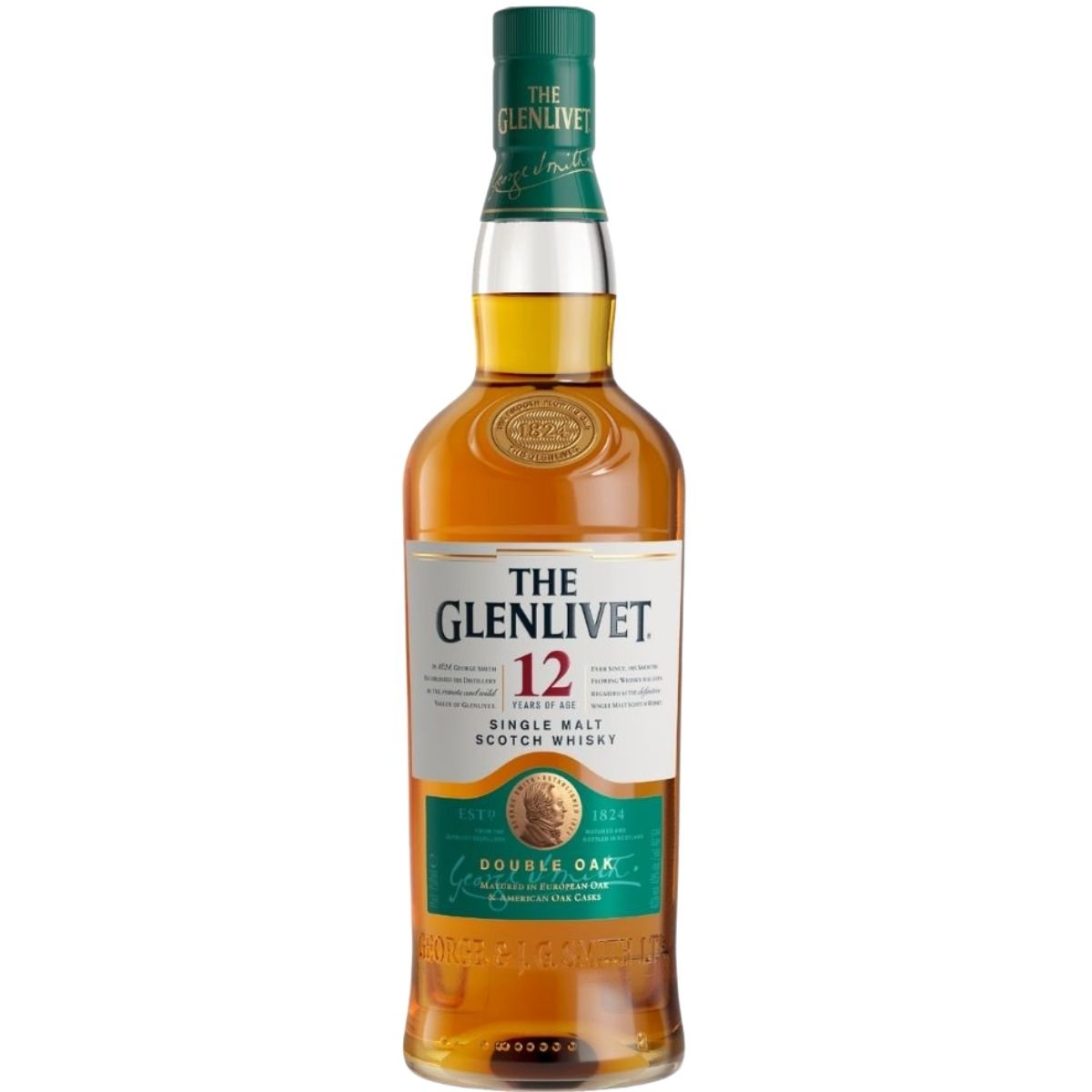 Whisky The Glenlivet 12 años 750 ml