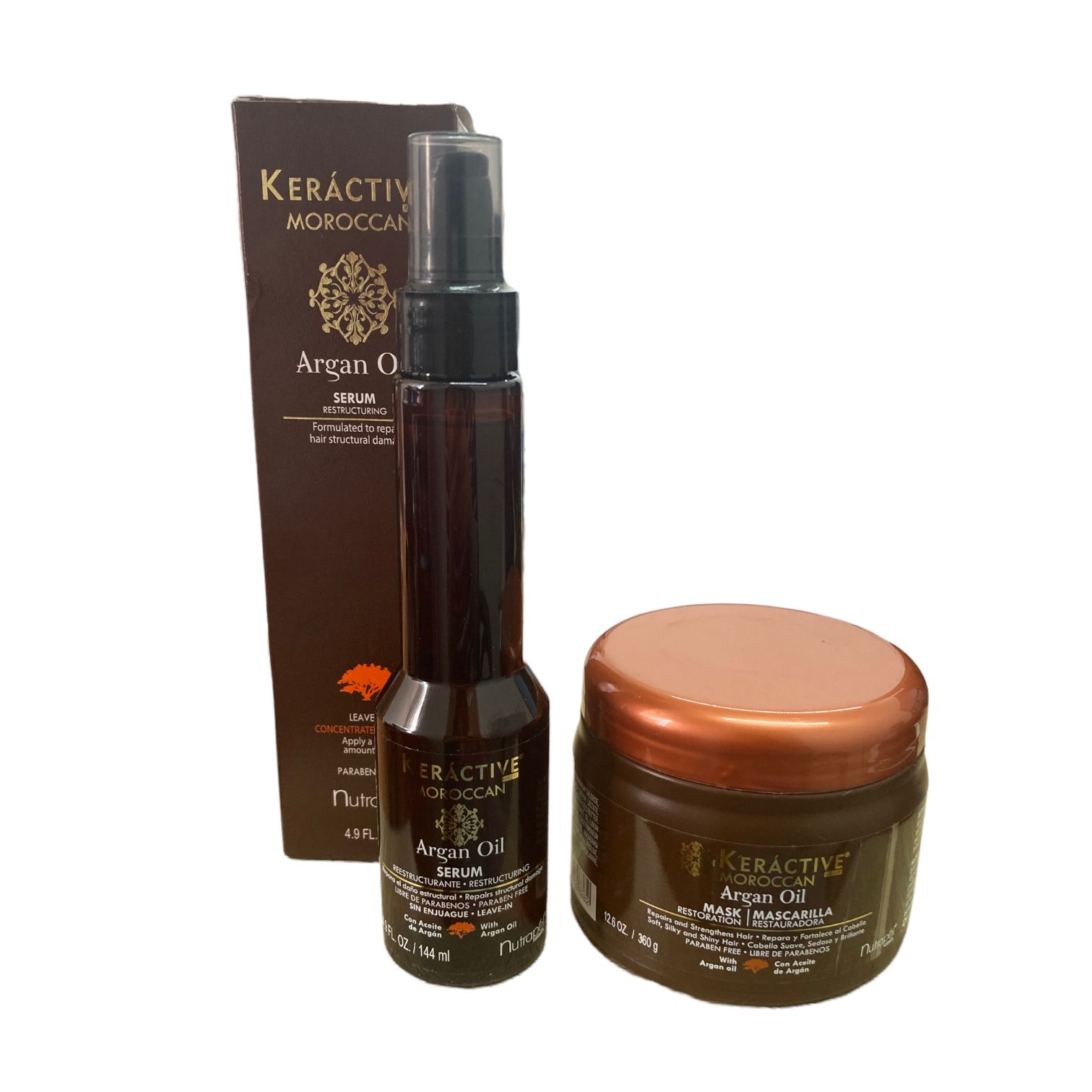 Nutrapel Keractive Moroccan Argan Oil Serum 144ml + mascarilla 360g 
