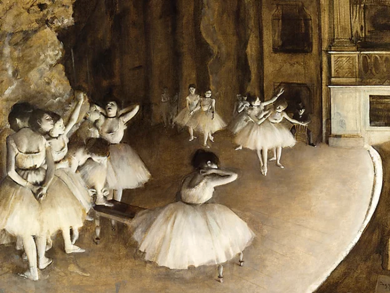 Ballet Rehearsal on Stage