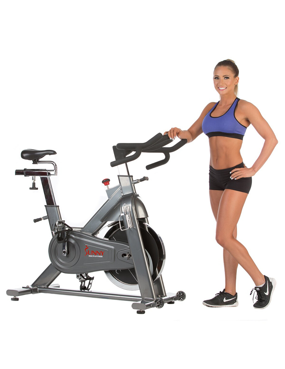 Bicicleta De Spinning Elite Cadena Volante Marca Sunny Health & Fitness Sf-b1516