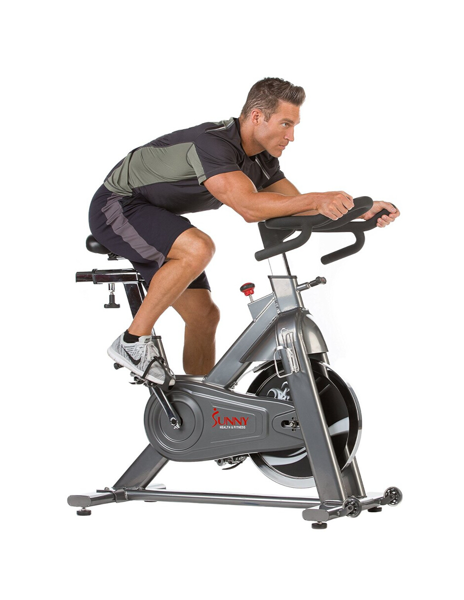 Bicicleta De Spinning Elite Cadena Volante Marca Sunny Health & Fitness Sf-b1516