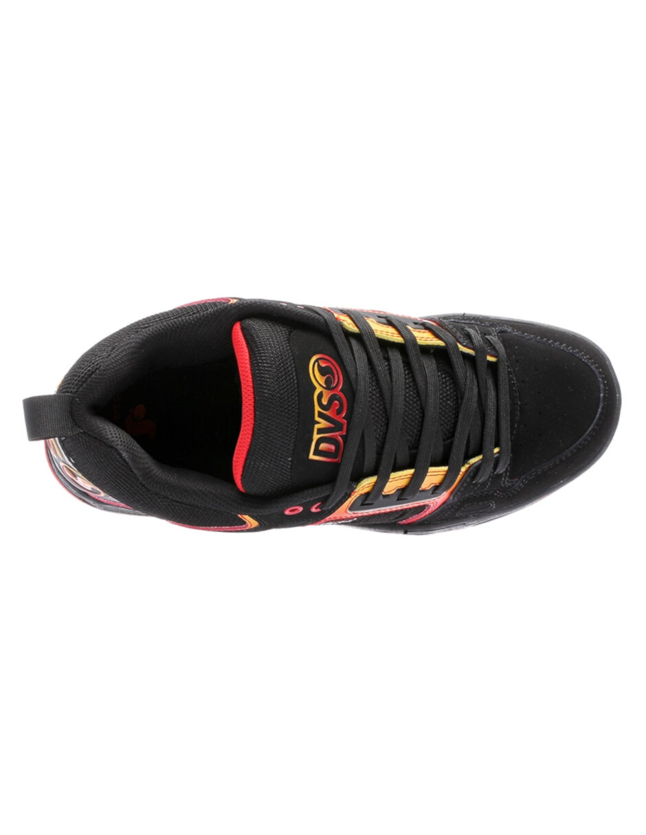 Tenis DVS COMANCHE 999 BLACK RED YELLOW NUBUCK